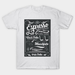 Espresso Chalk board T-Shirt